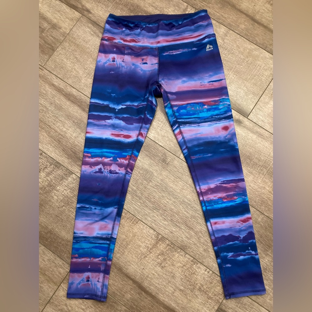 RBX women’s M purple and blue athletic leggings